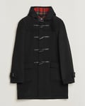 Gloverall Morris Duffle Coat Black/Royal Stewart