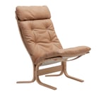 LK Hjelle - Siesta Classic High Hemsen Anilin 22 Sand - Lenestoler - Ingmar Relling - Beige - Lær/Naturlig materiale/Tre