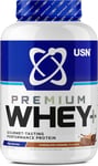 USN Whey+ Chocolate Caramel Protein Powder 2Kg - Muscle Building & Recovery Prot