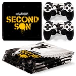 Kit De Autocollants Skin Decal Pour Console De Jeu Ps4 Pro Corps Complet Final Fantasy Vii,T1tn-P4pro-1241