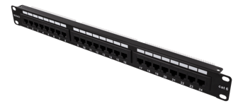 Deltaco DELTACO UTP patchpanel, 24xRJ45, Cat6, Krone-plintar, 1U, 19", etiketter