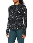 Nike Women's Element Flsh Top Sweatshirt Women's Sweatshirt, womens, Ladies Sweatshirt, CU3391, Black/Reflective Silver, S