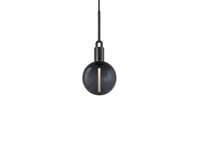 Buster+Punch - Forked Globe Pendel Dim. Medium Smoked/Gun Metal