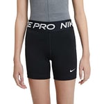 NIKE Girl's Nike Pro Shorts, Black/(White), S UK