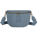 Gallantry Sac Banane Bandoulière Luna en Tissu Bleu