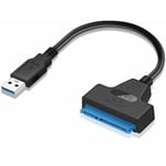 Rose-Cable USB till SATA-adapter för 2,5 SSD/HDD-enheter, extern