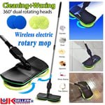 Electric Rechargeable Cordless Floor Cleaner Scrubber Sweeper Polisher Mop NEW