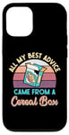 Coque pour iPhone 14 Pro All My Best Advice Came from a Cereal Box – Funny Sarcastic