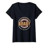 Womens Mens Brady The Man The Myth The Legend First Name Brady V-Neck T-Shirt