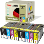 Pack 8 XL Compatibles PGI-1500XL Cartouches d'encre pour Canon MAXIFY MB2050 MB2150 MB2350 MB2750 MB2755 MB2155 (2 Noir, 2 Cyan, 2 Magenta, 2 Jaune)