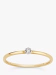 Dinny Hall Forget Me Not 9ct Yellow and White Gold Tiny Diamond Ring