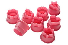 Premier Housewares Cutter Set, 8-Pieces - Hot Pink