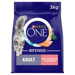 Purina One Cat Adult Salmon & Whole Grain 3Kg