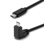 USB-C kabel - USB 3.2 Gen2 - 3m - Vinklad - Svart