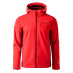 Hi-Tec Miesten Kaoru Logo Soft Shell takki, Merlot / High Risk Red UTIG647_merlothighriskred