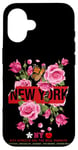 iPhone 16 Cool Floral New York City Graphic Design, New York City Case