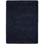 Life - Tapis Shaggy Uni Poils Longs Tapis Salon Chambre Couloir (Bleu - 100x200cm)