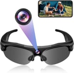 Lunettes avec Caméra Cachée WiFi, Caméra pour Lunettes de Sport HD 1080P, Lunettes Caméra Espion Invisible avec Enregistrement en Boucle pour l'équitation, Le Camping, la randonnée, etc..[G1652]