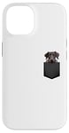 iPhone 14 Funny Scottish Deerhound Puppy Dog In Pocket Cute Pet Lover Case