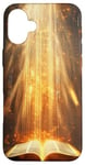 iPhone 16 Plus Catholicism Open Bible Rays Spiritual Divine Case