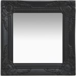 Torana - Miroir mural style baroque 40x40 cm noir