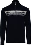 Dale of Norway Men's Dalestølen Merino Wool Sweater Navy Offwhite, S