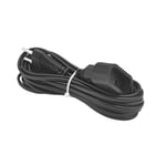 Rallonge électrique | Prolongateur électrique | Rallonge prise | Rallonge prise électrique | Rallonge 5m HO3VVH2|F 2x0.75 noir 2P 6 AMP | 324262 Debflex