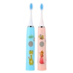 Kids Electric Toothbrushes Cartoon Pattern Battery Powered Soft Brush Hair W RHS