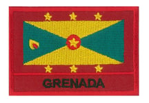 Ecusson patche drapeau patch Caraïbes Grenade GRENADA 70 x 45 mm brodé