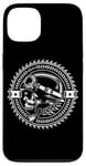 Coque pour iPhone 13 Casque de motard Weekend Warrior Moto Gear & Chaînes