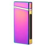 KUNWFNIX Lighter, Electric Lighter with Battery Display USB Rechargeable Arc Lighter Windproof Plasma Lighter - for Fire/Cigarettes, Candles(B-xuancai)
