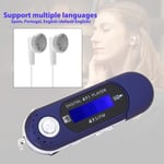 Cle USB Lecteur Baladeur MP3 Player FM argent HAN9