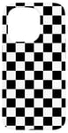 iPhone 15 Pro Black White Checkerboard Cool Gingham Checkered Lover Gift Case