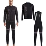 Ebriche hommes cyclisme maillot ensemble hiver chaud à manches longues VTT veste avec bavoir rembourré pantalon collants vélo équitation vêtements