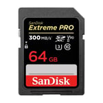 SanDisk Extreme Pro minneskort 64GB SDXC uhs-ii