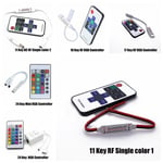 Keys Top Inline RGB RF Wireless Remote Controller Dimmer LED Strip Light Switch