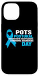 Coque pour iPhone 14 T-shirt bleu clair de sensibilisation - Support POTS Awareness Day