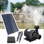 Mini pompe à eau solaire avec moteur 800 L/H 50 W, pompe de jardin ultra silencieuse pour jardin, étang, fontaine, aquarium