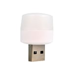 Crea - Veilleuse usb, lampe ronde à led, mini lumière d'ambiance portable pour la protection des yeux, veilleuse mobile à brancher