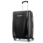 Samsonite Winfield 3 DLX Valise Rigide Extensible avec roulettes pivotantes, Noir, Checked-Medium 25-inch, Winfield Valise Rigide Extensible avec roulettes pivotantes 3 DLX