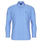 Chemise Polo Ralph Lauren  CHEMISE COUPE DROITE EN POPLINE DE COTON COL BOUTONNE