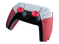 Kontrolfreek Performance Inferno Kit - Tippads Og Grep For Gamepad-Feste - Svart På Rødt - For Sony Dualsense  Dualshock 2, 3, 4, 4 V2