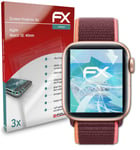 atFoliX 3x Écran protecteur pour Apple Watch SE 40mm clair&flexible