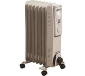 DAEWOO HEA1130 Portable Oil-Filled Radiator - White, White