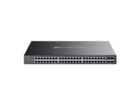 Tp-Link Omada Sg2452lp, Håndtert, L2/L2+, Gigabit Ethernet (10/100/1000), Strøm Over Ethernet (Poe), Rack-Montering, 1U