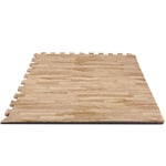 Underlagsmatta Finnlo Puzzle Mat Parquet Floor Design brown