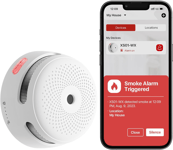 X-Sense Wi-Fi Smoke Alarm for Home with Replaceable Battery, Smart Fire Alarm Co