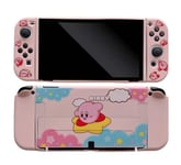 Coque en silicone pour Nintendo Switch Oled FONGWAN Rose Kirby