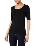 Tommy Hilfiger Women Short-Sleeve T-Shirt Slim Fit, Black (Black), XXL