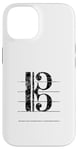 Coque pour iPhone 14 Clef de Ténor (Noir Ancien) Trombone, Violoncello, Cello